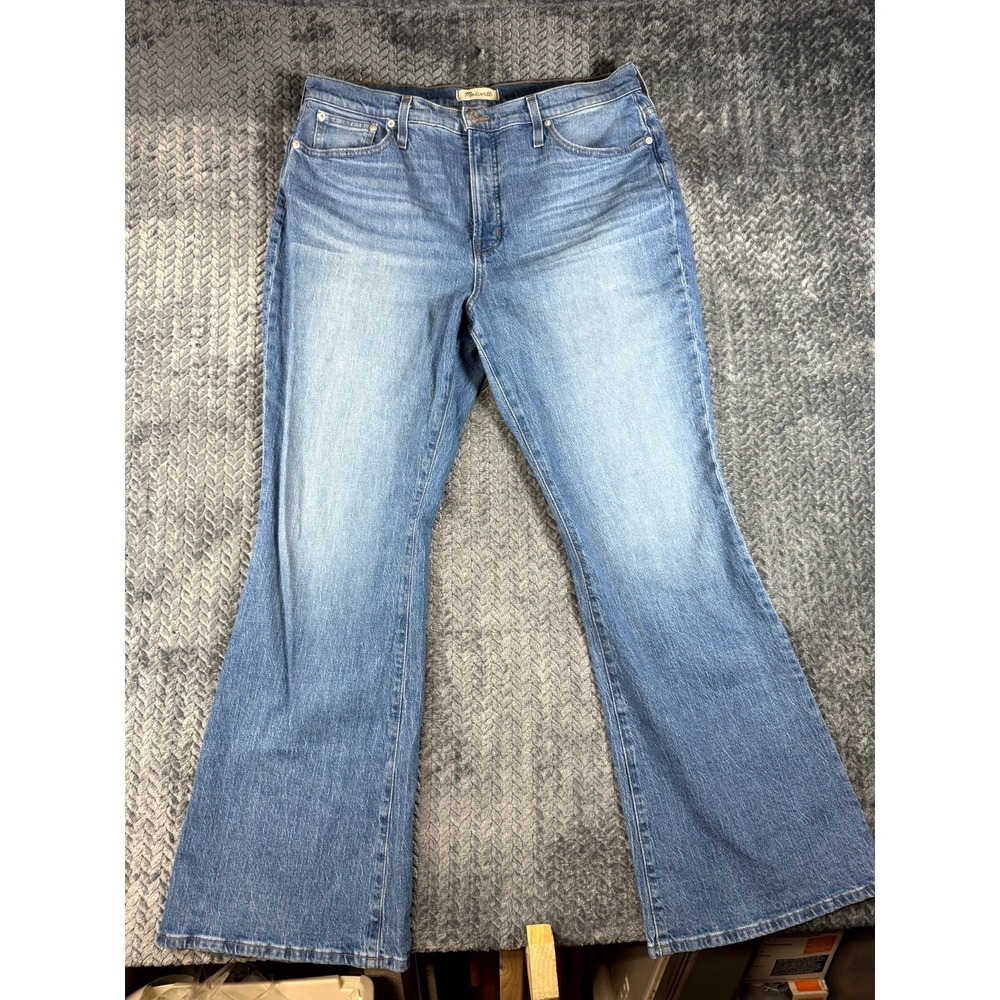 Madewell The Perfect Vintage Flare Jeans Women 32 Blue Denim Comfort Stretch 90s